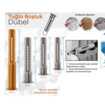 TUĞLA BOŞLUK DÜBELİ 8 MM 500'LÜ