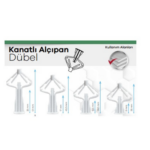 KANATLI ALÇIPAN DÜBELİ 4 MM 250'Lİ PAKET