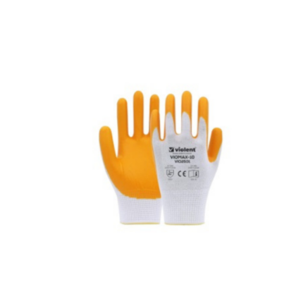 VİOLENT NİTRİL SARI ELDİVEN 10 NO SARI-BEYAZ